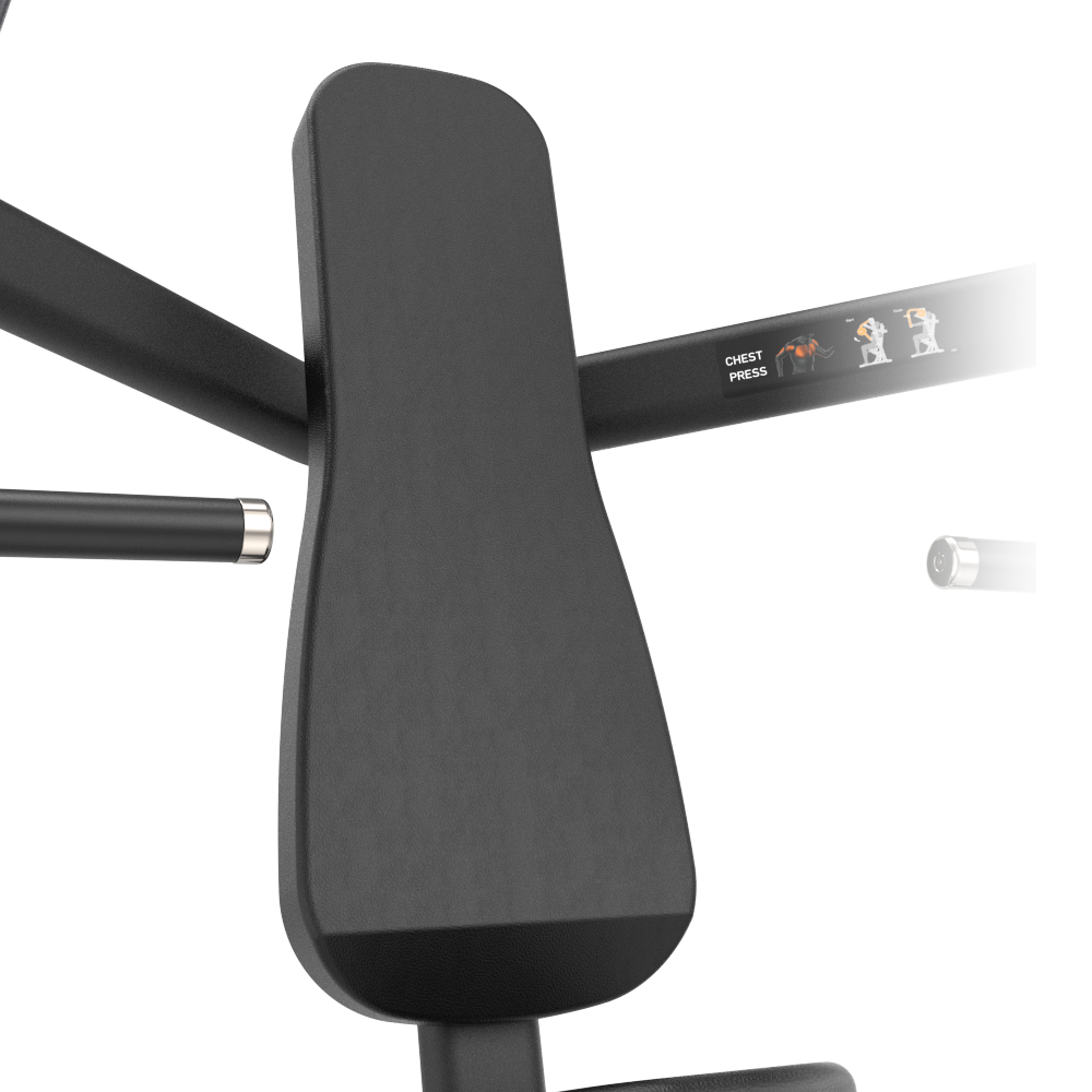 Insight Fitness Chest Press SH001 with weight plates on a white background