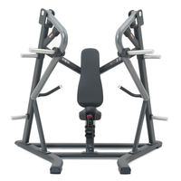 Insight Fitness Decline Chest Press - SH012 with a black seat and gray frame on a white background