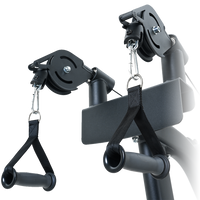 Insight Fitness Dual Pulley Lat Pulldown - BE8011 pulley system on a white background