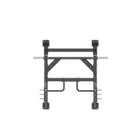 Insight Fitness Half Rack - SH010 Black metal wall-mounted bike rack on a white background