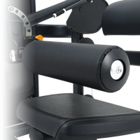 Close-up of Insight Fitness Hip Thruster - BE8022 component with padding and metal parts.