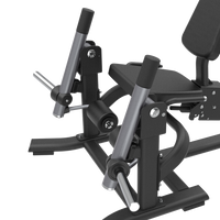 Close-up of a Insight Fitness Leg Extension - SH017  machine on a white background
