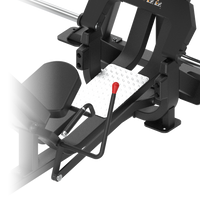 Insight Fitness Leg Press - SH008 with black seat and red handle on a white background