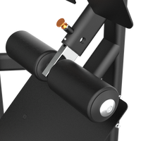 Close-up of Insight Fitness Multi Back Extension - BE8040 with cylindrical components on a white background