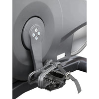 Close-up of a Insight Fitness SPINNING BIKE - SS-6000 pedal and chain mechanism on a white background