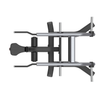 Black and silver adjustable Insight Fitness Triceps Curl - SH016 on a white background