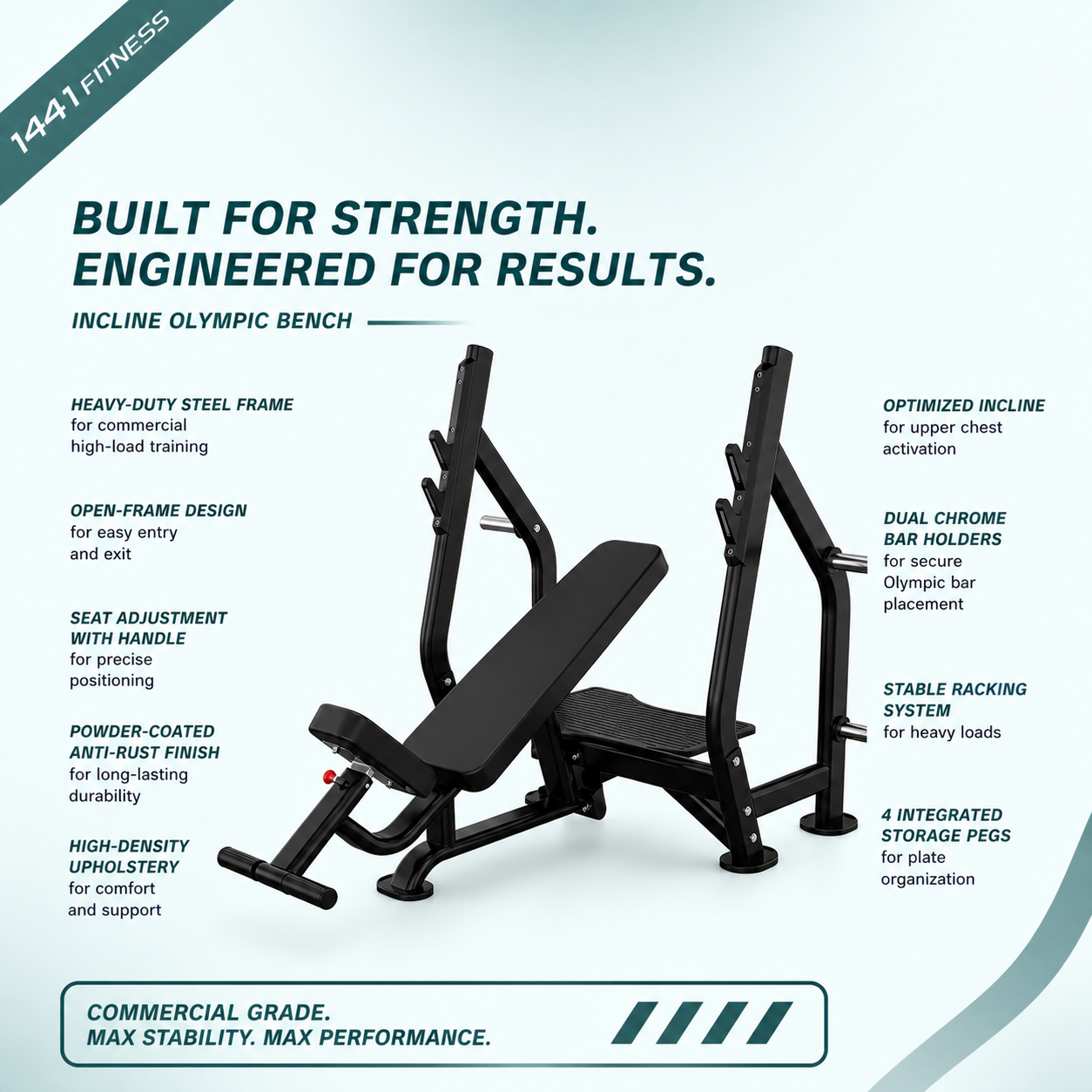 Insight Fitness Incline Olympic Bench - DR005
