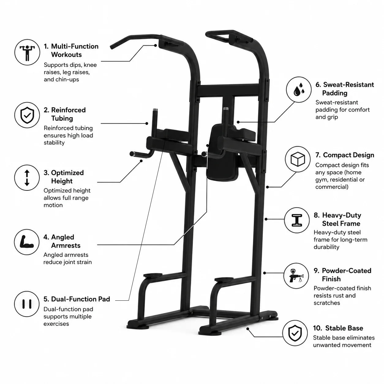 Insight Fitness Vertical Knee Rise / Dip - DR008