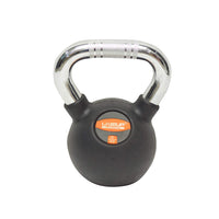 LiveUp Rubber Coated Kettlebell Black Color - LS2044