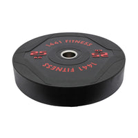 1441 Fitness PU Black Rubber Bumper Plates - 5 to 25 KG | Per Piece