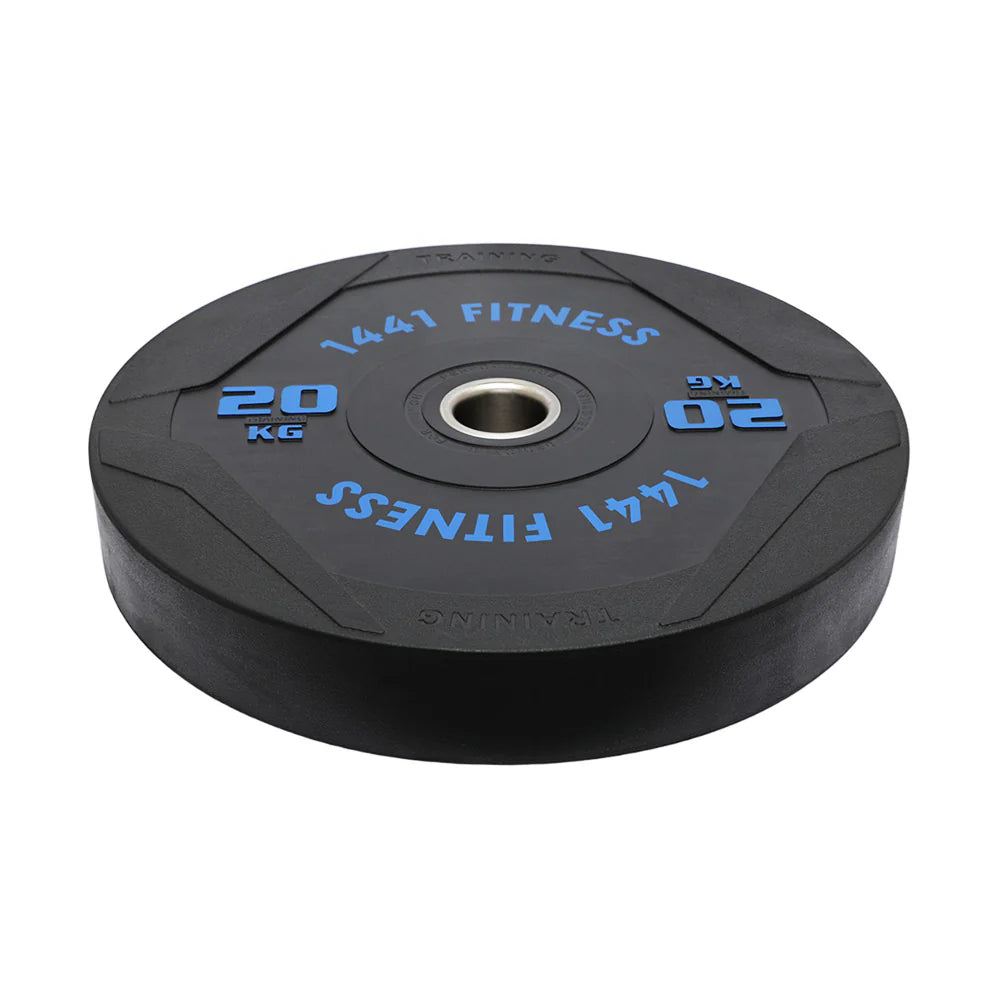 1441 Fitness PU Black Rubber Bumper Plates - 5 to 25 KG | Per Piece