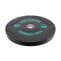 1441 Fitness PU Black Rubber Bumper Plates - 5 to 25 KG | Per Piece