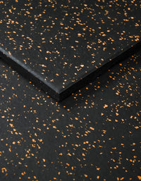 1441 Fitness Speckled Orange Gym Flooring 100 x 100 (cm) - 20 mm Thickness