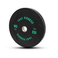Thumbnail for PU Black Bumper Plates with 7 Ft Bar - 120 Kg Set - Bundle Offer - 10KG