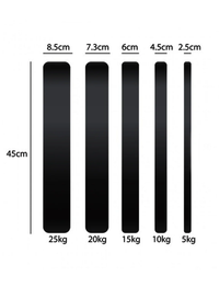 Thumbnail for PU Black Bumper Plates with 7 Ft Bar - 120 Kg Set - Bundle Offer