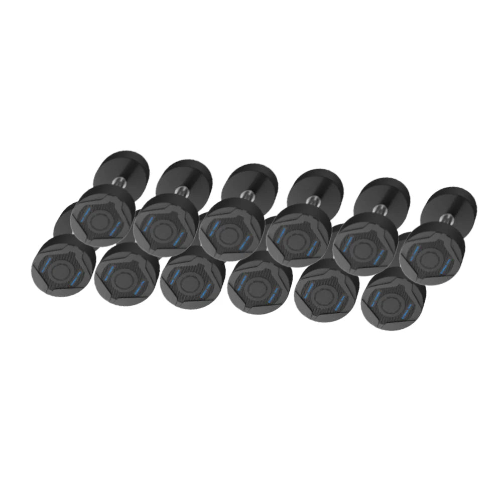 1441 Fitness PU Rubber Round Dumbbell Combo Set 2.5 Kg - 25 Kg (10 Pairs Set)