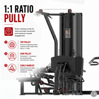 Thumbnail for Insight Fitness 4 Station Multi Gym BS004 with Leg Press
