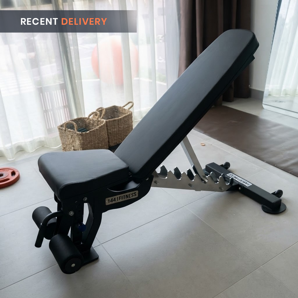 1441 Fitness - مقعد قابل للتعديل عالي التحمل A8007 - مسطح / مائل / منحدر