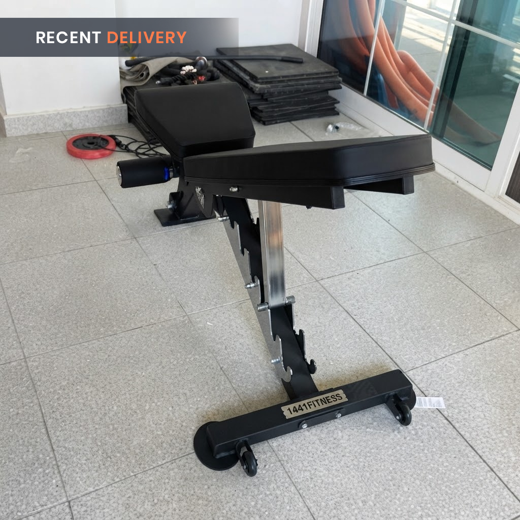 1441 Fitness - مقعد قابل للتعديل عالي التحمل A8007 - مسطح / مائل / منحدر