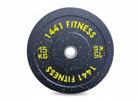 Thumbnail for Speckled Bumper Plates with 7 ft Olympic Bar - 80 Kg Set - Bundle Offer - 15KG