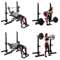Thumbnail for SQR01 Squat Rack Combo with Plate Set & Bench - Bundle Offer - SQR01