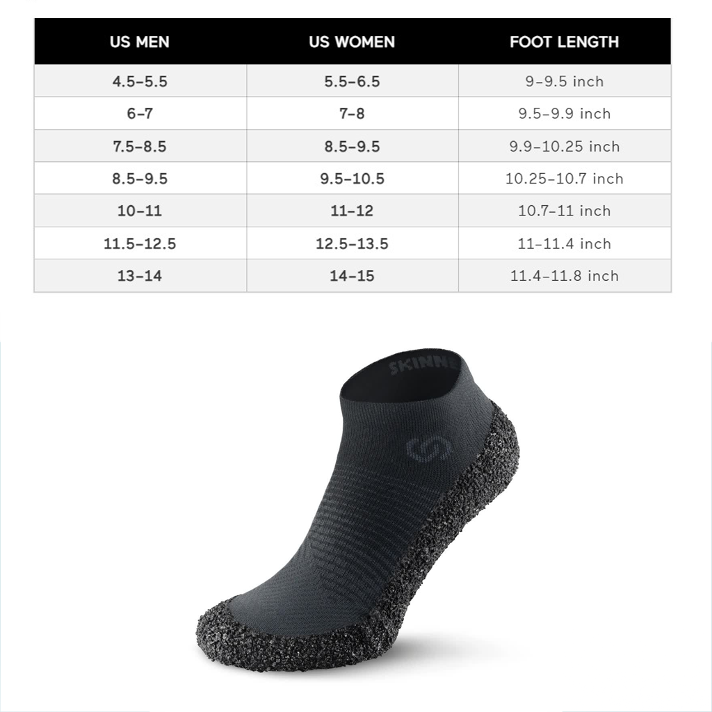 SKINNERS 2.0 Adults Minimalist Footwear - Anthracite