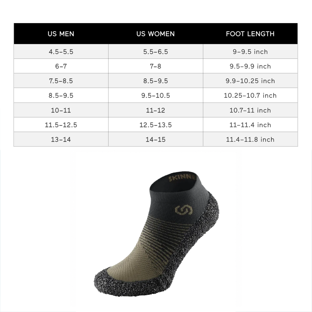 Skinners Socks - Ultra-Light for Running, Hiking, Yoga & Travel - Speckled Black