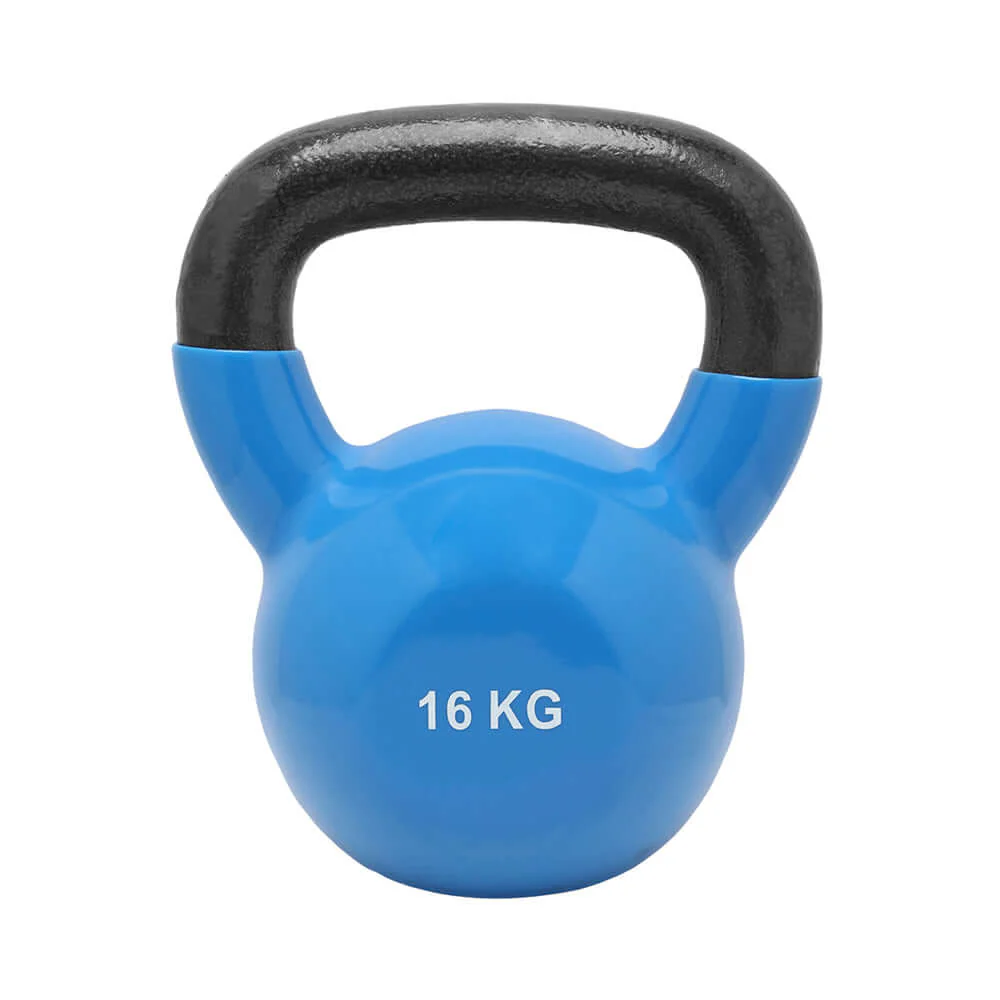 Vinyl Coated Kettlebell 6 PC Set - 6 Kg to 16 Kg - Bundle Offer - 16KG