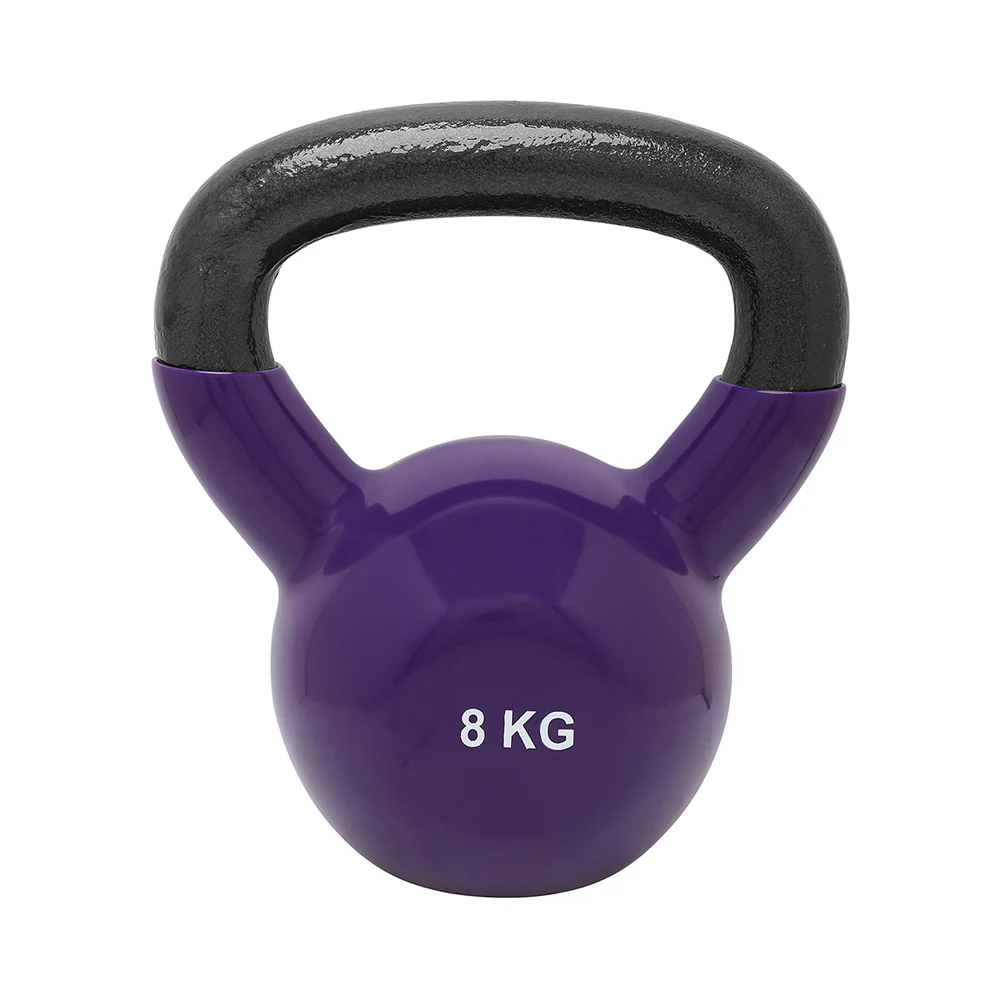 Vinyl Coated Kettlebell 6 PC Set - 6 Kg to 16 Kg - Bundle Offer - 8KG