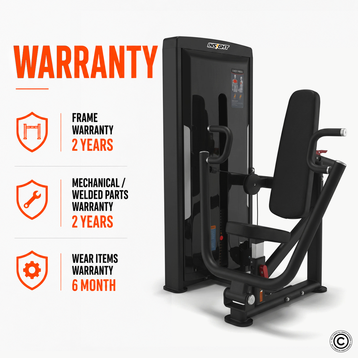 Insight Fitness Vertical Chest Press - SA001