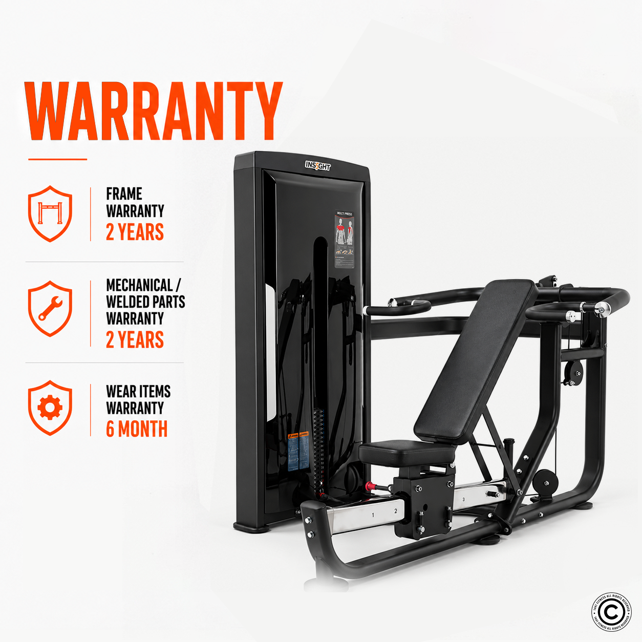 Insight Fitness Chest & Shoulder Press - SA029