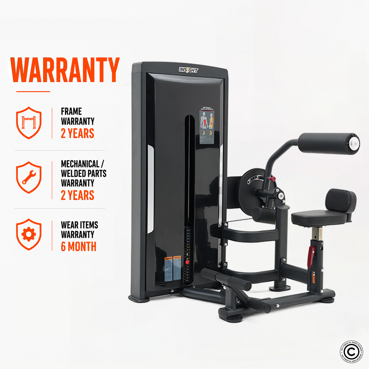 Insight Fitness SA Series Abdominal Back Extension - SA009D