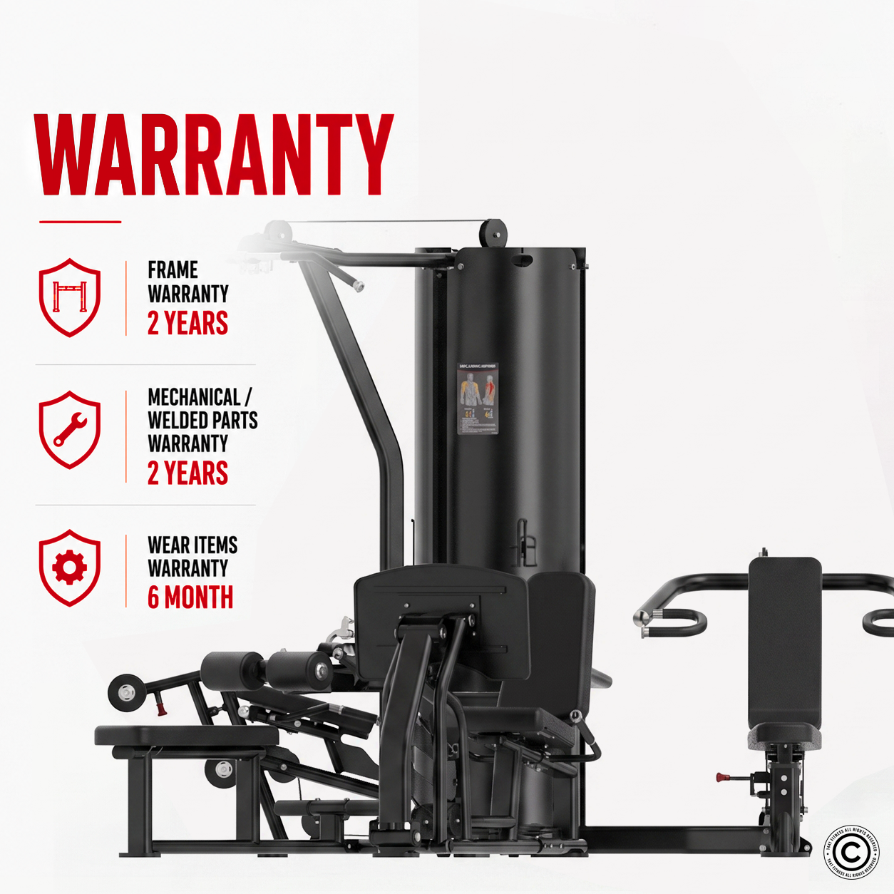 Insight Fitness 4 Station Multi Gym BS004 with Leg Press
