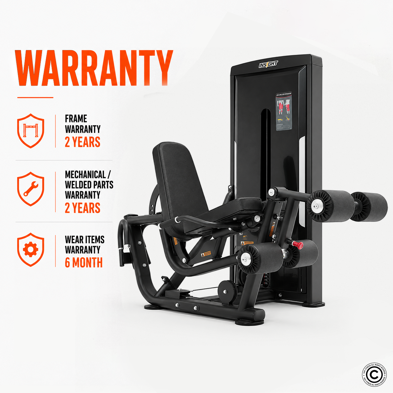 Insight Fitness Leg Curl & Leg Extension - SA031