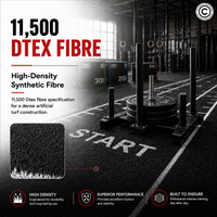 Thumbnail for Sled Track Grass with Marking - 10 x 2 Meters (Black)