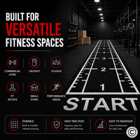 Thumbnail for Sled Track Grass with Marking - 10 x 2 Meters (Black)
