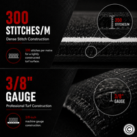 Thumbnail for Sled Track Grass with Marking - 10 x 2 Meters (Black)
