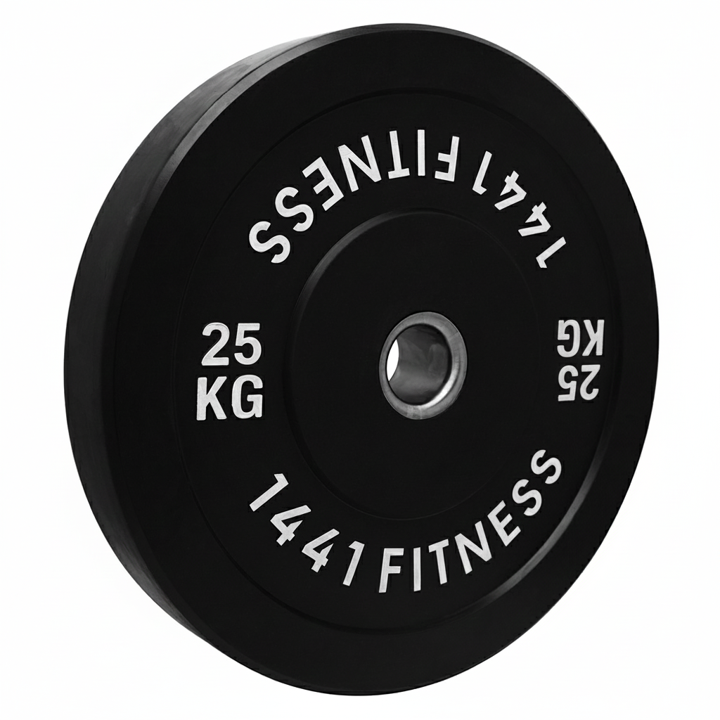 Black Bumper Plates Set of 110 KG - 25KG