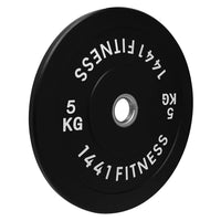 Thumbnail for Black Bumper Plates Set of 110 KG - 5KG