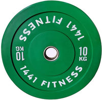 Thumbnail for Color Bumper Plates with 7 Ft Olympic Bar - 80 Kg Set - Bundle Offer - 10KG