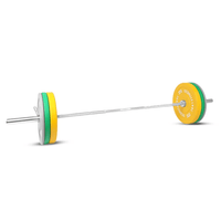 Thumbnail for Premium Color Bumper Plates with 7 Ft Olympic Bar - 120 Kg Set - Bundle Offer