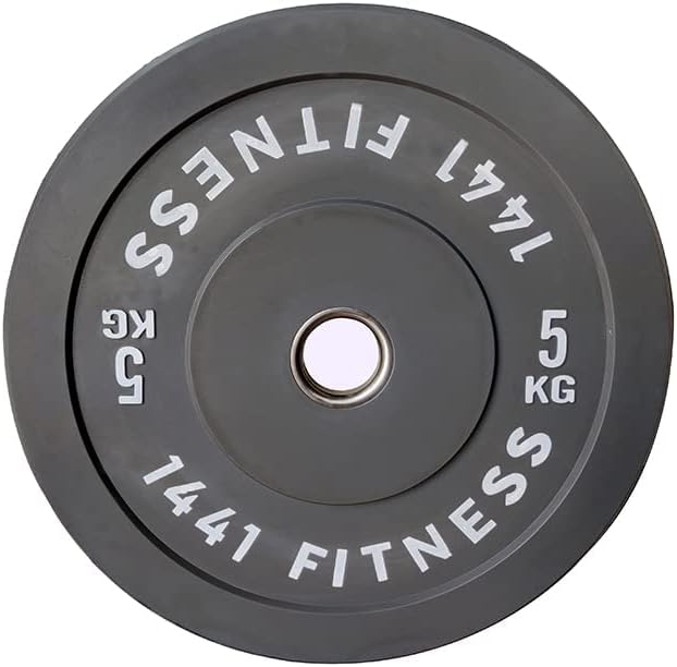 Color Bumper Plates with 7 Ft Olympic Bar - 80 Kg Set - Bundle Offer - 5KG