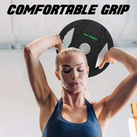 Thumbnail for Dual Grip Plates with 7 Ft Olympic Bar - 120 Kg Set - Bundle Offer