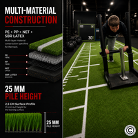 Thumbnail for Sled Track Grass with Marking - 10 x 2 Meters (Green)