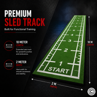 Thumbnail for Sled Track Grass with Marking - 10 x 2 Meters (Green)