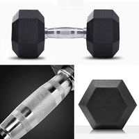 Thumbnail for Rubber Hex Dumbbells Set - 2.5 Kg - 50 Kg ( 20 Pairs ) - Bundle Offer