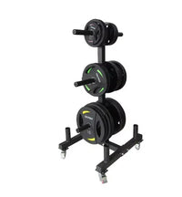 1441 Fitness Premium Weight Plate Rack with 4 Bar Holder & Wheels