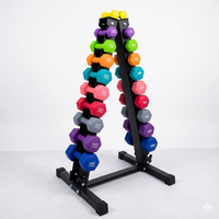 Thumbnail for 1441 Fitness Neopene Dumbbells Set 1 Kg to 10 Kg with Vertical Rack - Bundle Offer