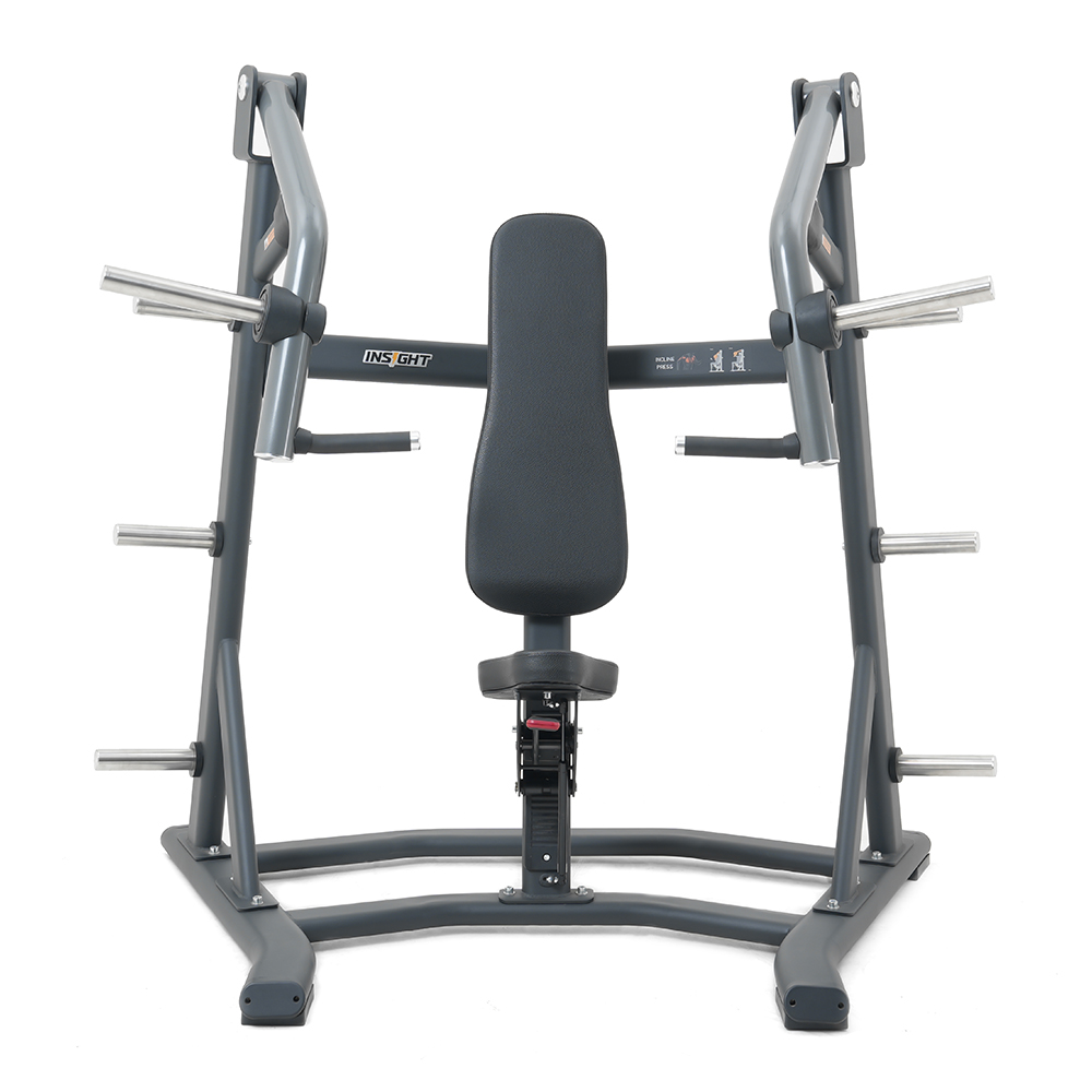 nsight Fitness Incline Chest Press - SH002 with a black seat and metal frame on a white background