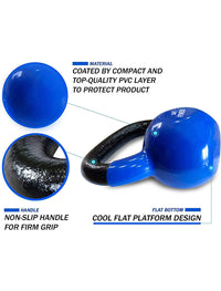 Thumbnail for 1441 Fitness Vinyl Kettlebell Set 4 Kg to 10 Kg (4 PCS Set ) 
